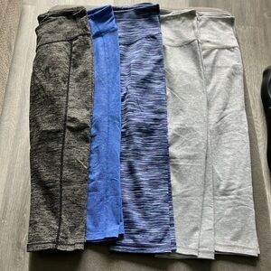 Set of 5 Multicolor Capri Length Leggings